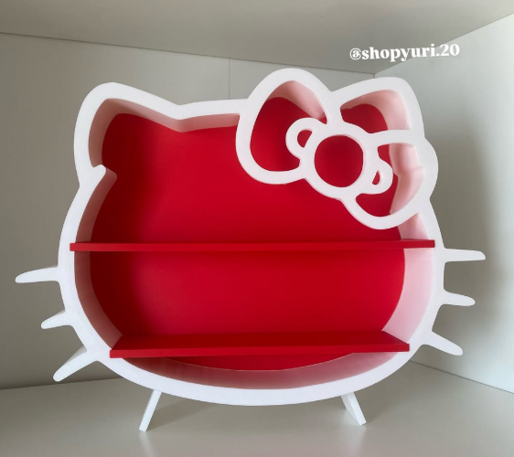 Hello Kitty 3D printed shelf